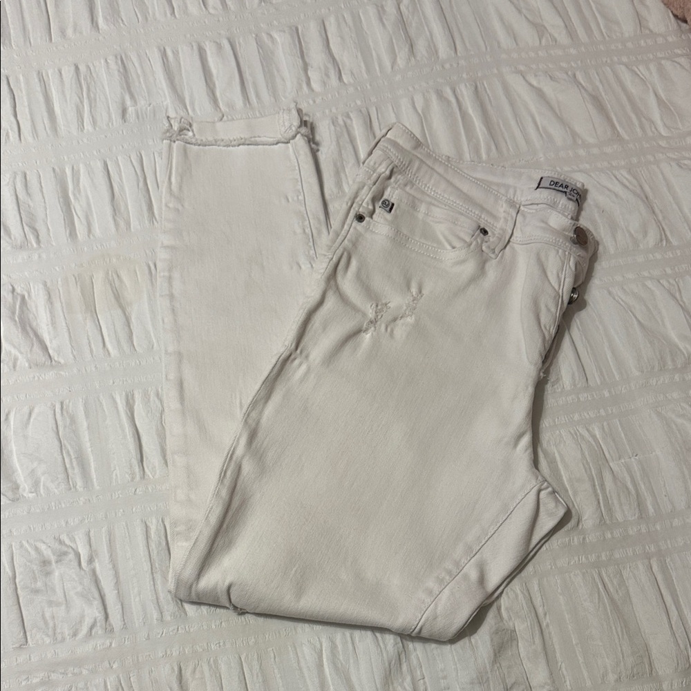 Dear John Off-White Ankle Jeans